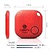 Key Finder Upgrade by Calerix, Anti-Lost Tool for Wallet, Purse, Cell Phone Locator, Car Key, Pram & Pets Tracker, Bluetooth Key Finder with Alarm, GPS Tracking System Wireless Key Finder (Red)