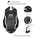 Rechargeable 2.4Ghz Wireless Gaming Mouse with USB Receiver,7 Colors Backlit for MacBook, Computer PC, Laptop (600Mah Lithium Battery) (Black)thumb 4