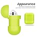 Yometome AirPods Case, Shockproof Silicone Protective Cover Apple Wireless Earbuds Accessories Skin with Earphone Sports Anti-lost Strap for Apple Airpods Charging Skin Ear HookCase Fluorescent Green
