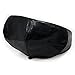 Locomo Men Women Winter Warm PU False Leather Plain Color Beret Cap FFH243BLK Black