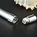 Penlight Medical LED Pen Light with Pupil Gauge Pocket Clip Reusable for Stethoscope Doctors Nurses Warm White Light Pack of 2, 4PCS AAA Batteries, Red and Silver