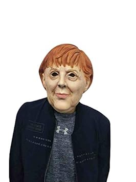thematys Angela Merkel Maske - perfekt für Fasching, Karneval & Halloween - Kostüm für Erwachsene - Latex, Unisex Damen Herre