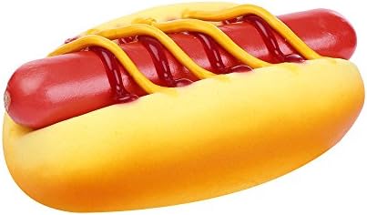KUDICO Stress Reliever Toys Sale Clearance Kawaii Simulated Hot Dog Cake Shape Slow Rising Rebound Decompression Squeeze Toy Good Gift for Children Kids Boys Girls
