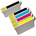 Inktoneram Remanufactured Ink Cartridges High Capacity Replacement for 126 (2x Black, Cyan, Magenta, Yellow, 5-Pack)