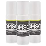 3 Bottle Special, 99.995% Non Diluted, Low Odor Pha rma Grade DMSO (Dimethyl Sulfoxide) 3oz Roll on BPA FREE