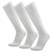 Three street Unisex Sport Long Knee-High Breathable Soccer Running Compression Socks(2-12 Pairs)