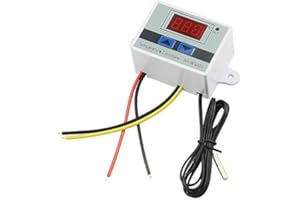 BGTXINGI XINGYHENG XH-W3001 DC 110V-220V 1500W 10A Microcomputer Digital Temperature Controller Digital Display Thermostat Control Switch and NTC 10K Thermistor Sensors Digital Temperature Probe