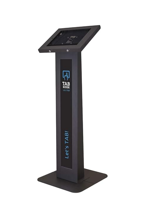 Tabkiosk Stand Classic, diebstahlgeschützte, sichere, freistehende Tablet-Halterung für Bodenmontage mit Gehäuse für iPad Pro
