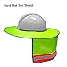 Hard Hat Sun Shield,Full Brim Mesh Neck Sun Shade Protector High Visibility,Reflective(Hard Hat Not Included) by Shellvcase