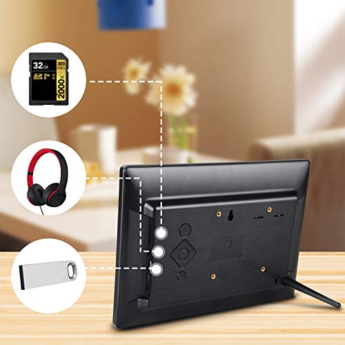 Jeemak Digital Picture Frame 10.1 Inch Digital Frame with Remote