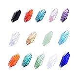 wanjin 1008 pcs 4x8mm Bicone Crystalized Crystal Glass Beads For Jewelry Making Findings with Container Box