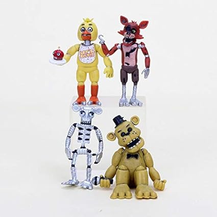 Amazon.com: VIET FG 4 piezas/Set FNAF figura cinco noches en Freddy's Sister ubicación Springtrap globo niño Ennard Freddy oso Chica figuras de acción juguetes: Toys \u0026 Games
