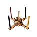 Ring Toss Set - Quoits Game for Kids & Adults - Indoor or Outdoor Game with Rope Rings - Boys & Girls Can Play This Fun Lawn Game at BBQ, Tailgating Parties