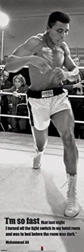 Hollywood Mega Im So Fast Door Poster of Muhammad Ali