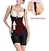 ieasysexy Women Waist Trainer Underbust Corset Thigh Reducer Bodysuit Shapewear Black