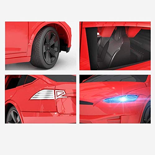 SSBH Tesla Rechargeable 2.4G RC Vehicle Sports Race Model Radio Controlled Electric Toy Car Children's Wireless Remote Control Racing Drift Open Door Drifting/Stunts Toys for Kids Girls Easter - Thumbnail 6