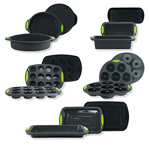 Silicone Bakeware Set 5 Silicone Baking MoldsRound Cake PanLoaf PanMuffin PanDonuts Tray