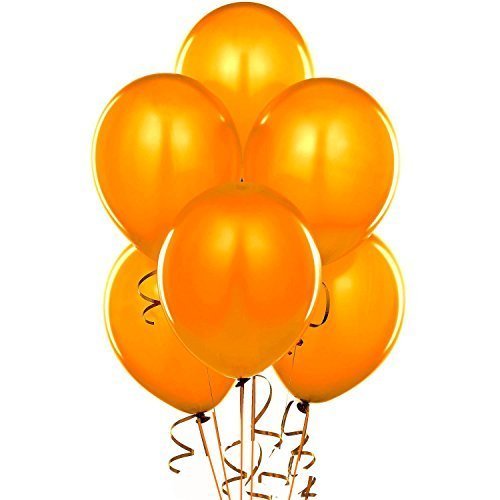 24 Inch Orange Qualatex Standard Balloons 5CT