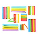 ANPHSIN Set of 38 Plastic Sealing Clips for Food and Snack Bag(2.3 in, 3.6 in, 5 in, 6.3 in)