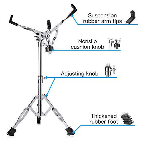 Drum Pad Stand with Drum Sticks Holder for 10-12 Inch Drum Pad,Snare Drum