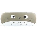 NiceShop16 Cartoon Animal Face Print Glasses Case Hard Storage Protection Box Gray (Style 03)
