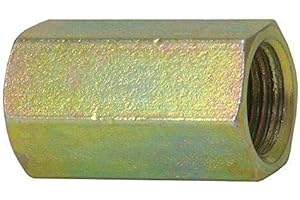 4LifetimeLines Brass Brake Line Union – 3/16" (4.75 mm) M10 x 1.0 Inverted Flare Connector for Hard Lines (Steel, CuNiFer, PVF, Stainless)