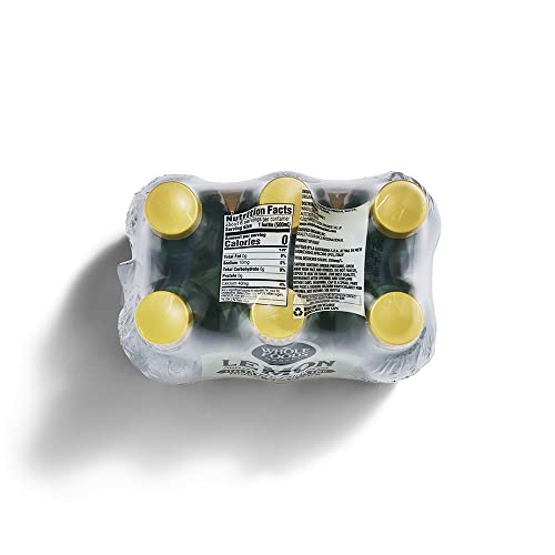 WHOLE FOODS MARKET, ORGANIC ITALIAN LEMON SPARKLING MINERAL WATER 6 PACK, 16.9 FL OZ