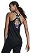 NIKE Womens Dri-Fit Training Tank Top Black/White 921725-010-Size Medium
