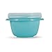 Rubbermaid TakeAlongs 2-Compartment Meal Prep and Food Storage Kit, 30 Pieces including Lids, BPA-Free Plastic, Reflecting Pool