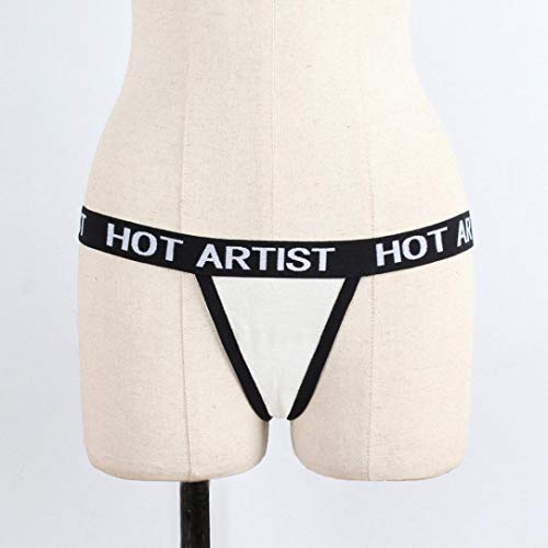 TWGONE Women Sexy Lingerie G-String Briefs Underwear Panties T String Thongs Knickers Erotic Underwear(M,White) - Thumbnail 2