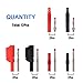 Glarks 12Pcs Red and Black Insulated 4mm Banana Plugs Wire Solder DIY Multimeter Test Leads Banana Plugs Female to Female and Male Connectors For 4MM Banana Plug Jack Extension Adapter, 6 Pairs