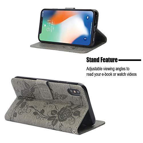 image for Funyye Shiny Sparkle Case for iPhone Xs Max,Stylish 3D Diamond Butterf