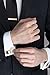 His Private Items Cufflinks and Tie Clip Set - 3 Couples - Gift Box (Gold Silver Black).