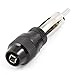 SODIAL(R) 2pcs Auto Car Radio AM/FM Antenna Adapter Male Plug Connector Black