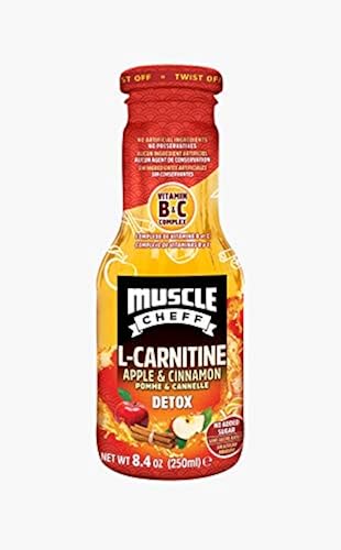l carnitine detox Muscle Cheff L-Carnitine Drinks Cold Brew and Apple & Cinnamon Detox  Variety Pack 8.4 oz x 6 Bottles in Kenya