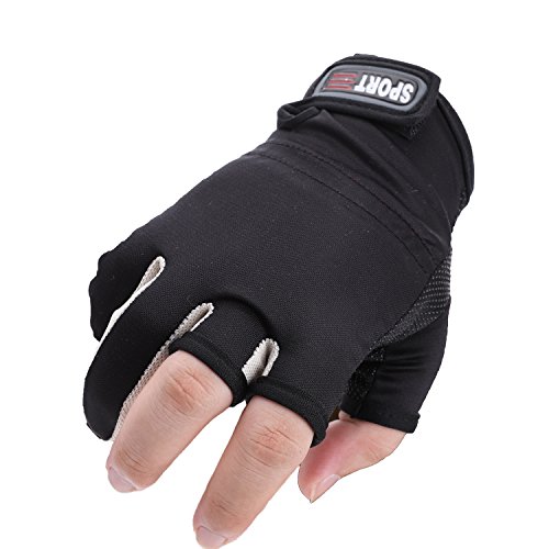 Men Fisherman Fishing Gloves 3 Cut Fingers Fish Gloves Summer Sun Protection Gloves Non-slip Driving Cycling Mitten Breathable Sunblock Outdoor Sport Glove for Boating Sailing Hunting Riding Men Women - Thumbnail 2