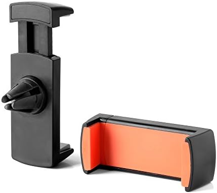 Gobbest Universal Air Vent Mini Car Mount Holder for 3.5-5.5 Inch Screen Phones (Non Phablets) - Black/Orange