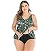 Leadmall Women’s Tankini Padded Swimsuit Set – Ladies Plus Size Push Up Ruffle Racerback Tops Bikini – Tow Piece Tummy Control Beachwearthumb 3