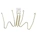 Fasunry 10 Piece Plate Hangers, 5 Inch Invisible Brass Wall Plate Hangers, Comes with 12 Piece Wall Hooks for Decorative Plates