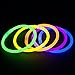 SCS Direct Glow Bracelets - 300pc Wholesale Pack of Glow Sticks w Connectors - Non-Toxic, Long 8-12 Hour Lifespan - Great for Halloween and Trick or Treating