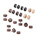 Milakoo 6 Pairs Stud Earrings for Men Women Ear Piercing Ear Plugs Tunnel 18G