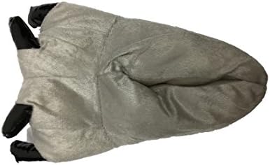 Halloween Costume House Shoes Cozy Slip On Bear Paw Slippers Grey M