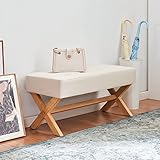 HUIMO 35-inch Entryway Bench, Upholstered End of