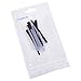 BLUECELL 6pairs Silicone Eyeglass End Tips Ear Sock Pieces Tube Replacement for Thin Metal Eyeglass Legs (Black + White)