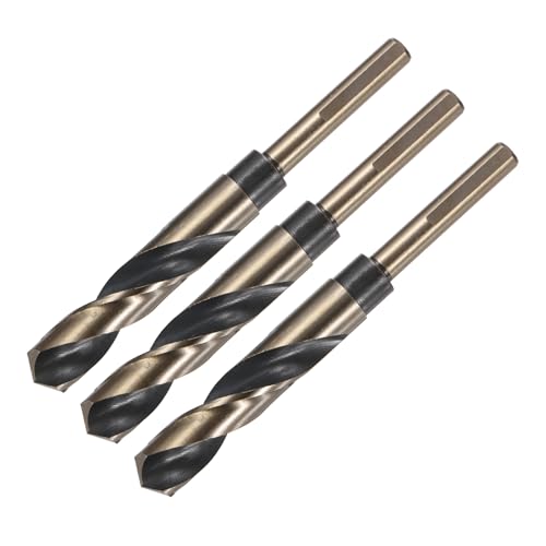uxcell 17mm Reduced Shank Twist Drill Bits