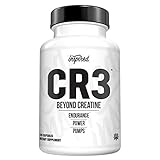 Inspired Nutraceuticals CR3, Beyond Creatine Elite Volumizer & Power Formula, Creatine HCL, Agmatine, AstraGin, ActiGin, 120 Capsules