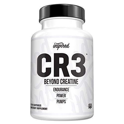 Inspired Nutraceuticals CR3, Beyond Creatine Elite Volumizer & Power Formula, Creatine HCL, Agmatine, AstraGin, ActiGin, 120 Capsules