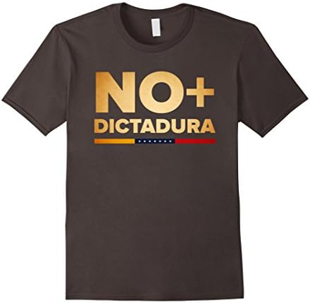 Men's Venezuela No Mas Dictadura T-Shirt Large Asphalt