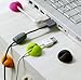 Riipoo Multi-Purpose Adhesive Colorful Smart Desk Wire Clips, Desktop Wire Organizer Management System(1 12Pcs Cable Drops)