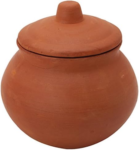 Organic And More Clay Curd Pot, 250 ml, 1-Piece, Brown